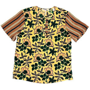 Scotch and Soda Blouse Womens Small Journee of Soleil Boxy Tunic Top
